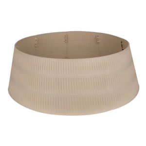 Ribbed Christmas Tree Collar - Ivory